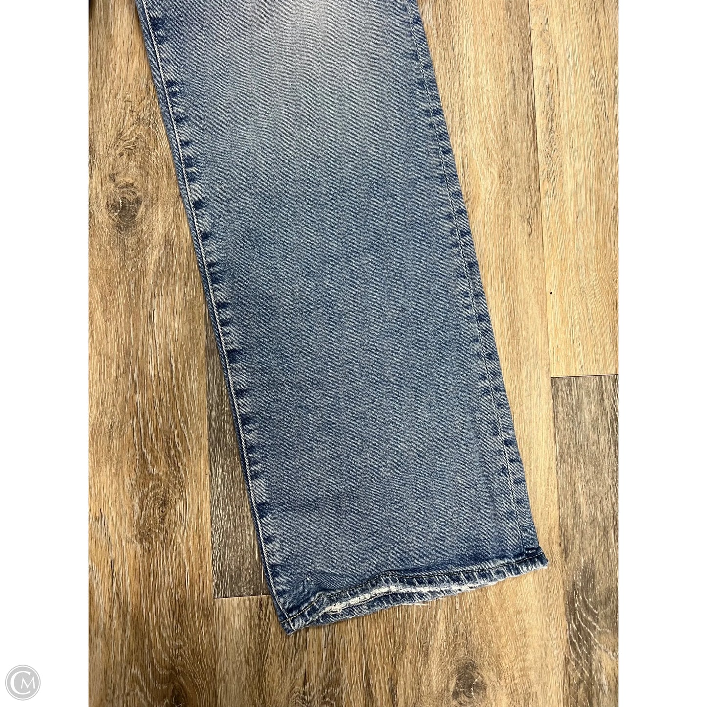 Jeans Wide Leg By Adriano Goldschmied In Blue Denim, Size: 4