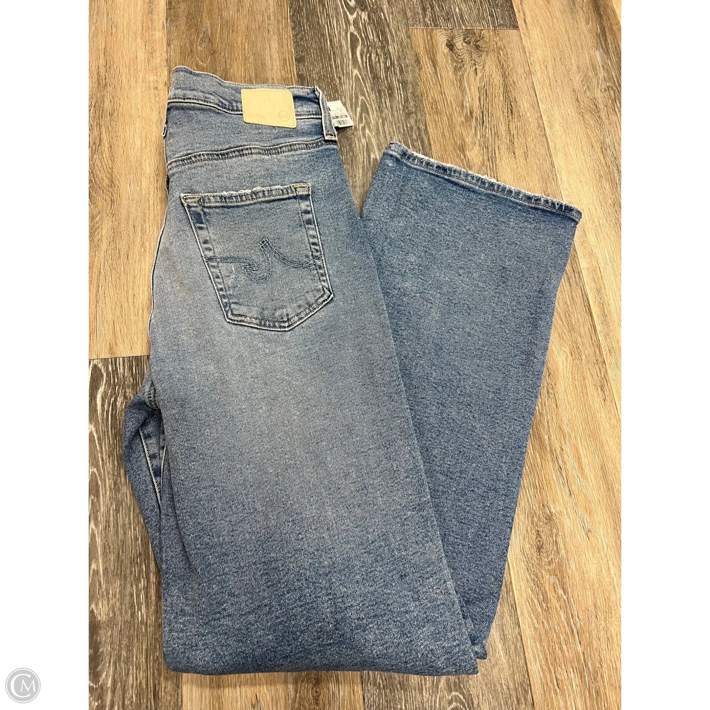 Jeans Wide Leg By Adriano Goldschmied In Blue Denim, Size: 4