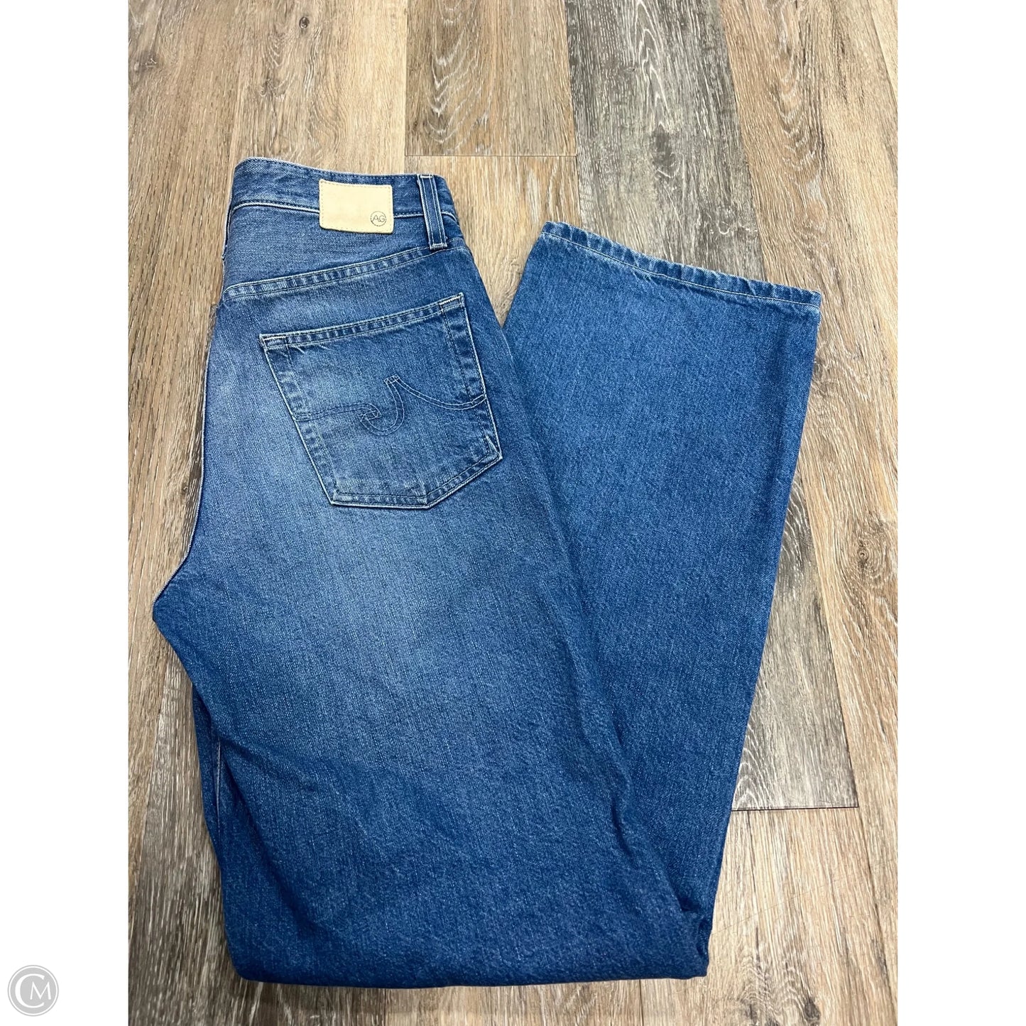 Jeans Wide Leg By Adriano Goldschmied In Blue Denim, Size: 2