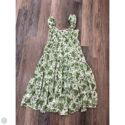 Dress Casual Maxi By Abercrombie And Fitch In Green, Size: L