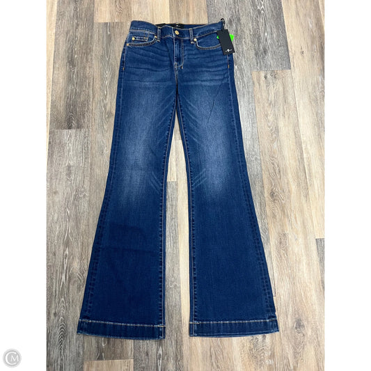Jeans Boot Cut By 7 For All Mankind In Blue Denim, Size: 8/29
