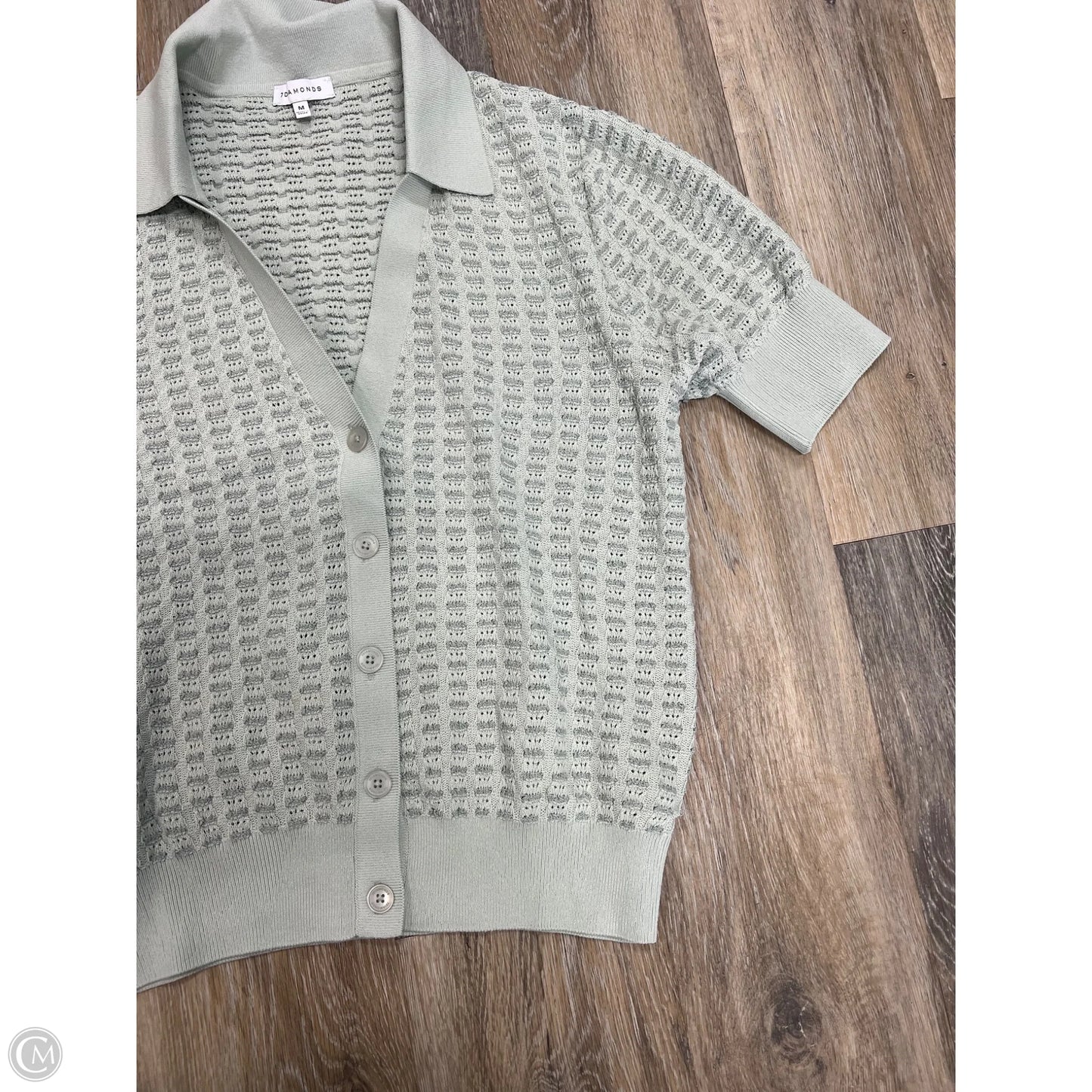 Blouse Short Sleeve By 7 Diamonds In Green, Size: M