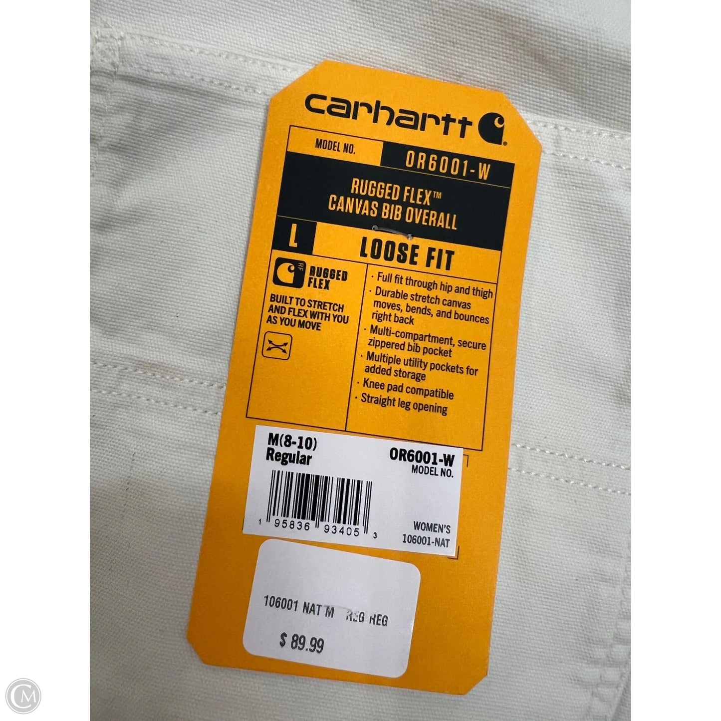 Overalls By Carhartt In White, Size: M