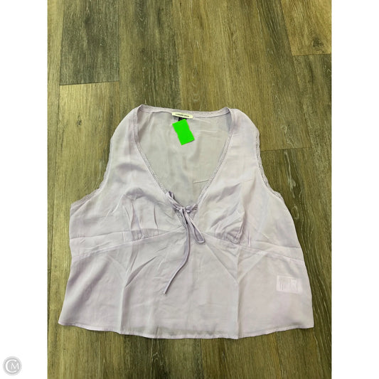 Top Sleeveless By American Eagle In Purple, Size: L