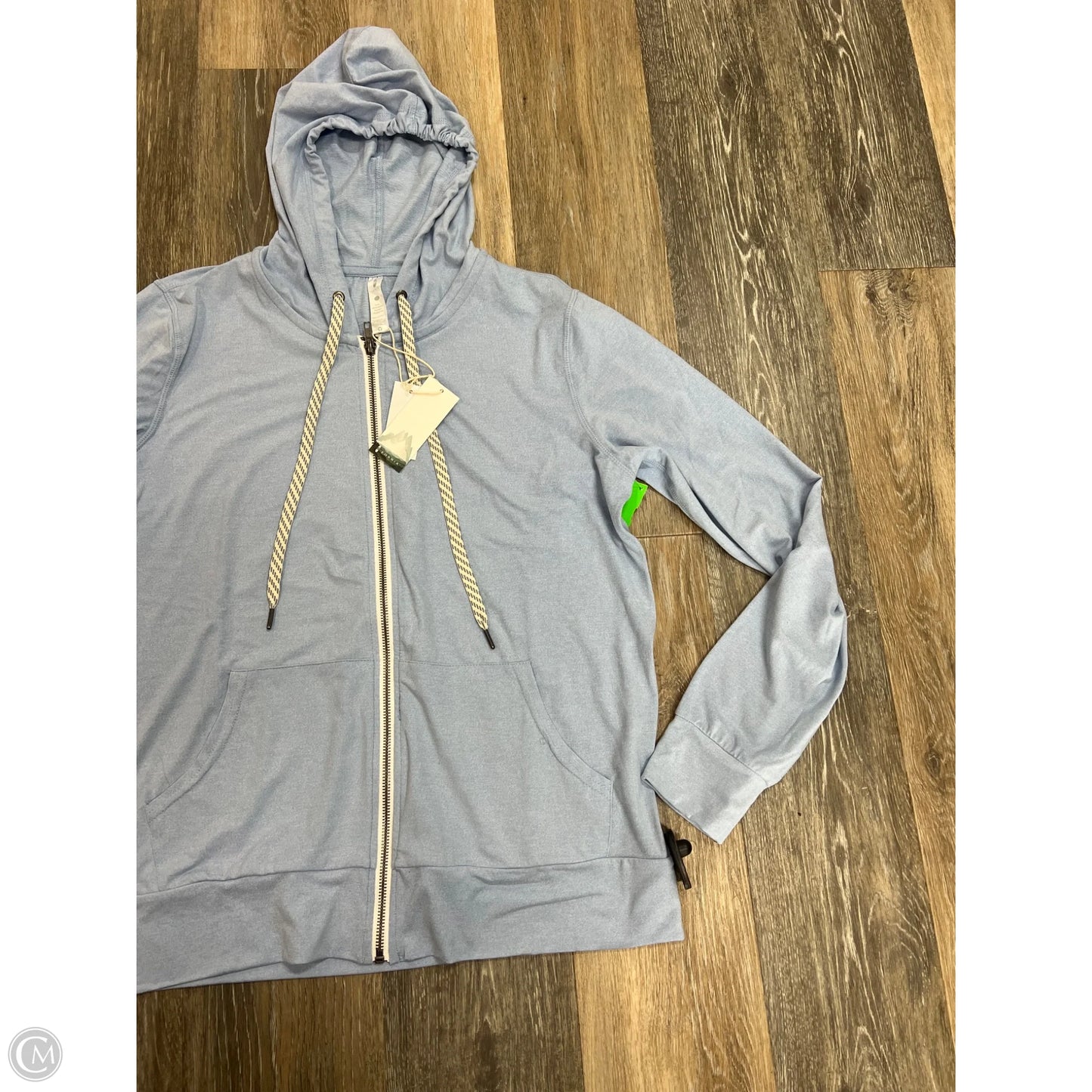 Athletic Sweatshirt Hoodie By Fornia In Blue, Size: M