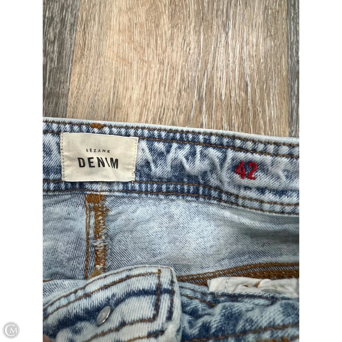 Jeans Wide Leg By Sezane In Blue Denim, Size: 10 (42)