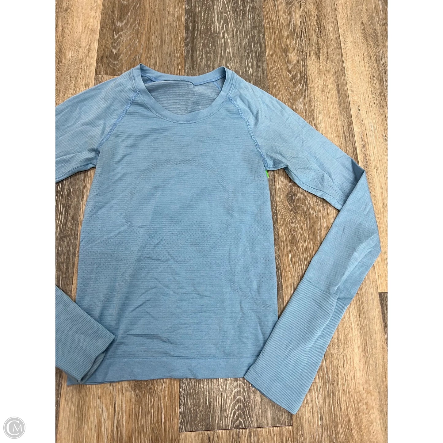 Athletic Top Long Sleeve Crewneck By Lululemon In Blue, Size: 0