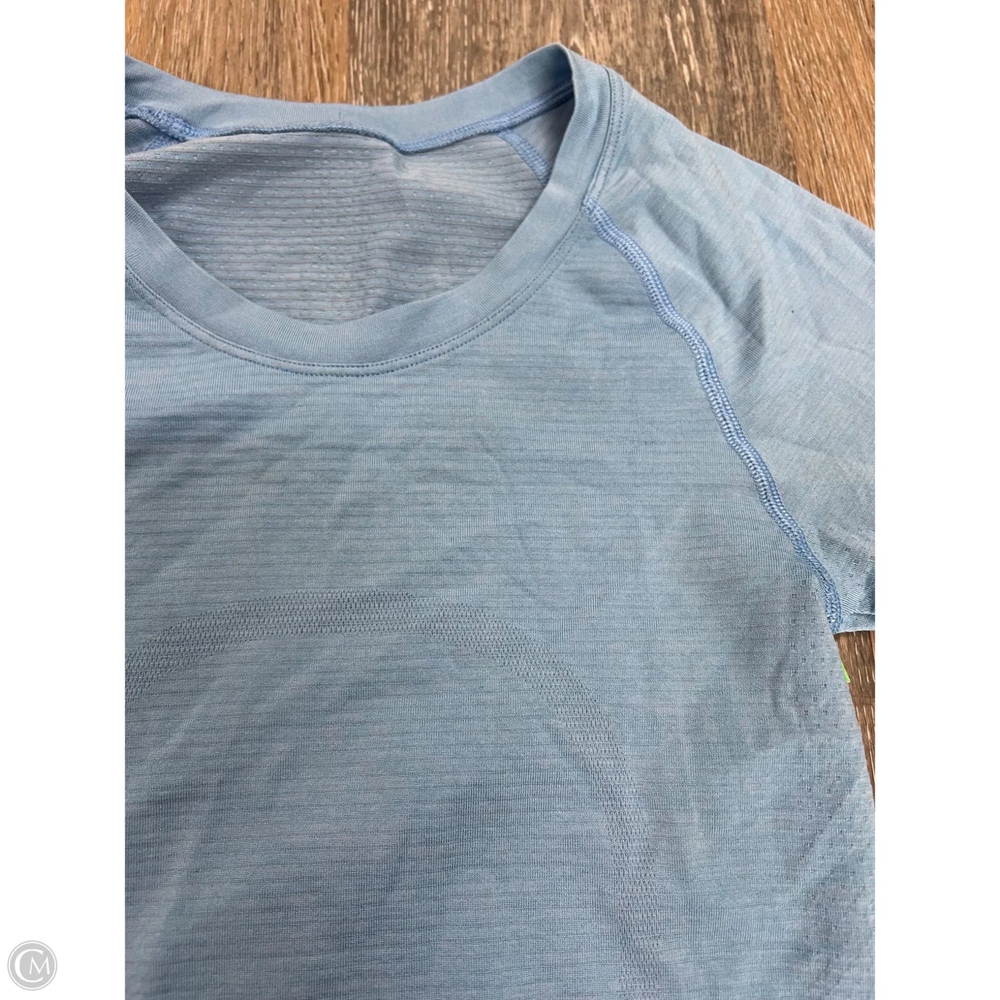 Athletic Top Long Sleeve Crewneck By Lululemon In Blue, Size: 0