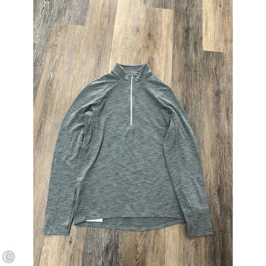 Athletic Top Long Sleeve Collar By Lululemon In Blue, Size: S
