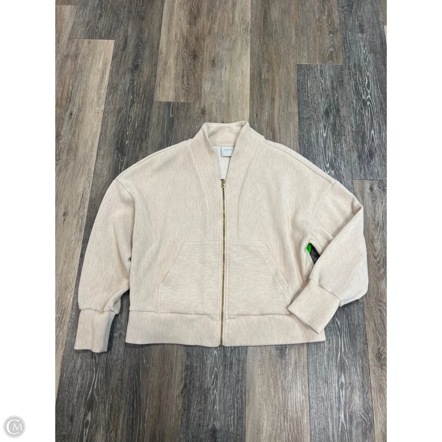 Athletic Jacket By Varley In Tan, Size: M