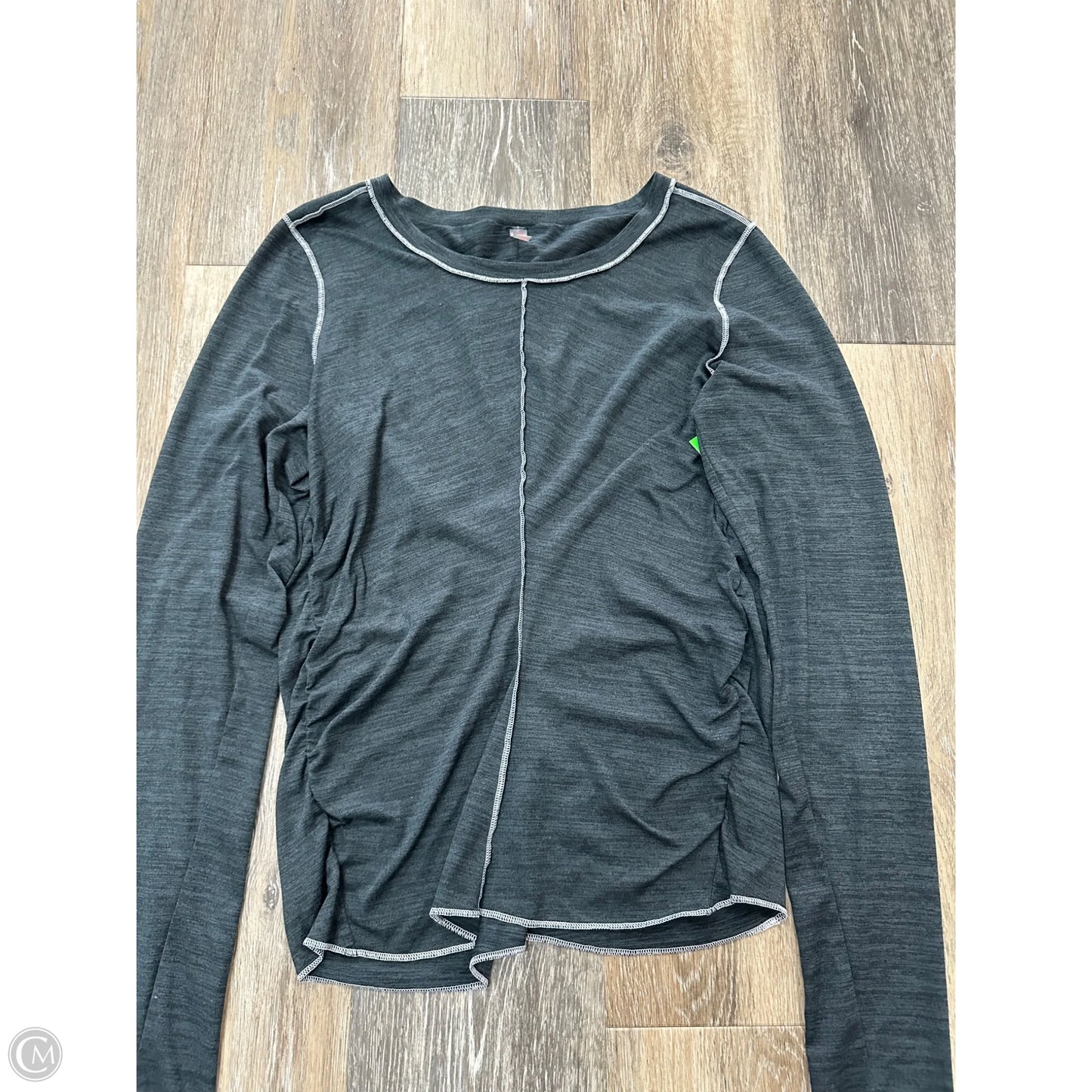 Athletic Top Long Sleeve Crewneck By Free People In Green, Size: S