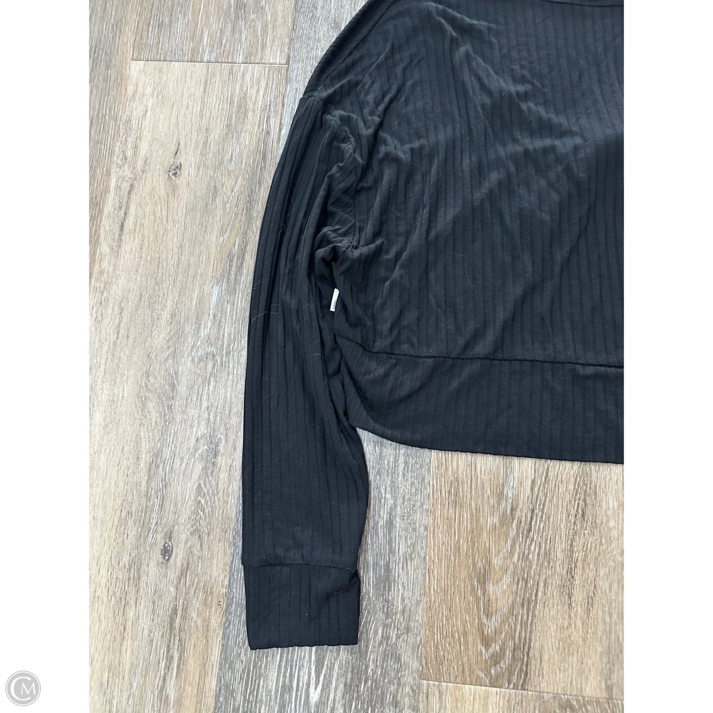-Athletic Top Long Sleeve Collar By Vuori In Black, Size: Xs