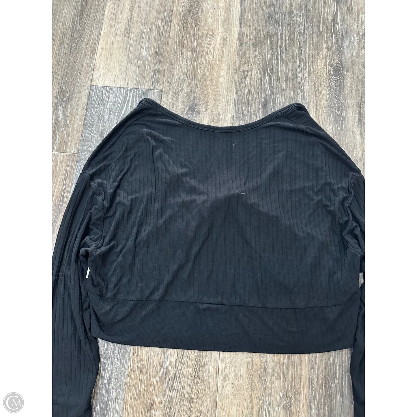 -Athletic Top Long Sleeve Collar By Vuori In Black, Size: Xs