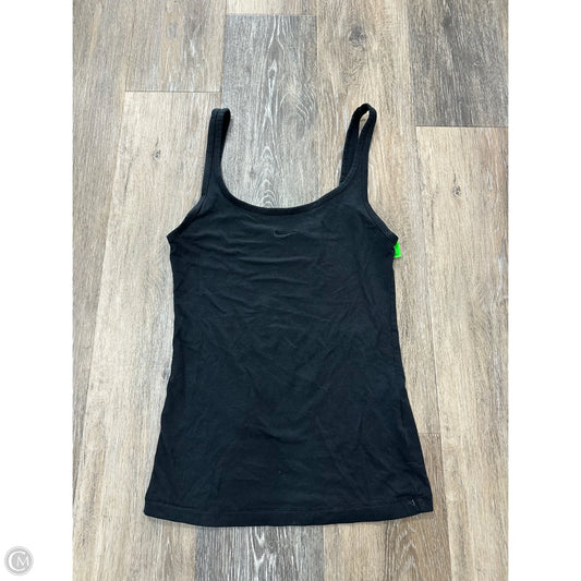 Athletic Tank Top By Nike Apparel In Black, Size: Xs
