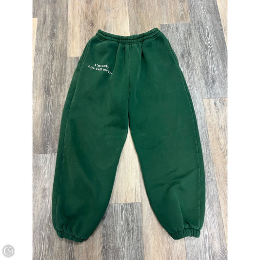 Athletic Pants By Happy Camp3r In Green, Size: S