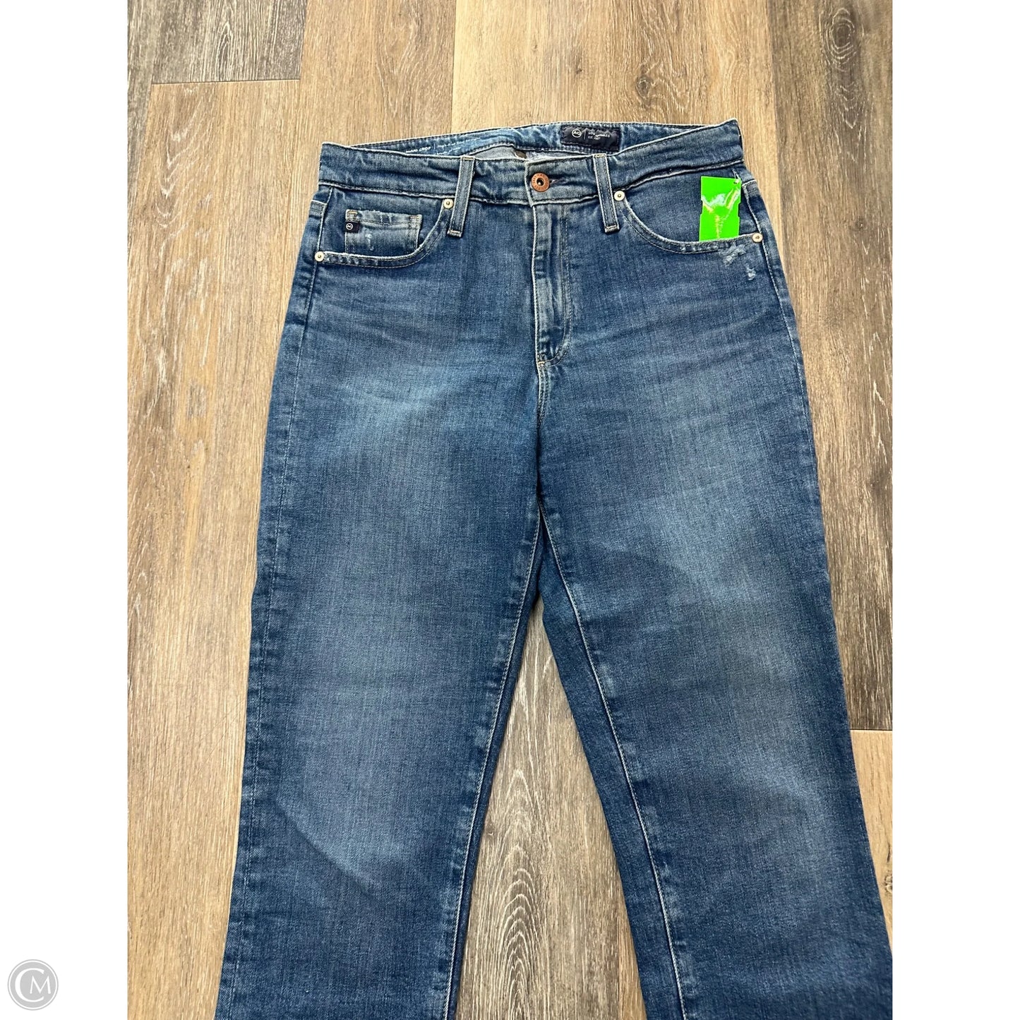 Jeans Straight By Adriano Goldschmied In Blue Denim, Size: 8