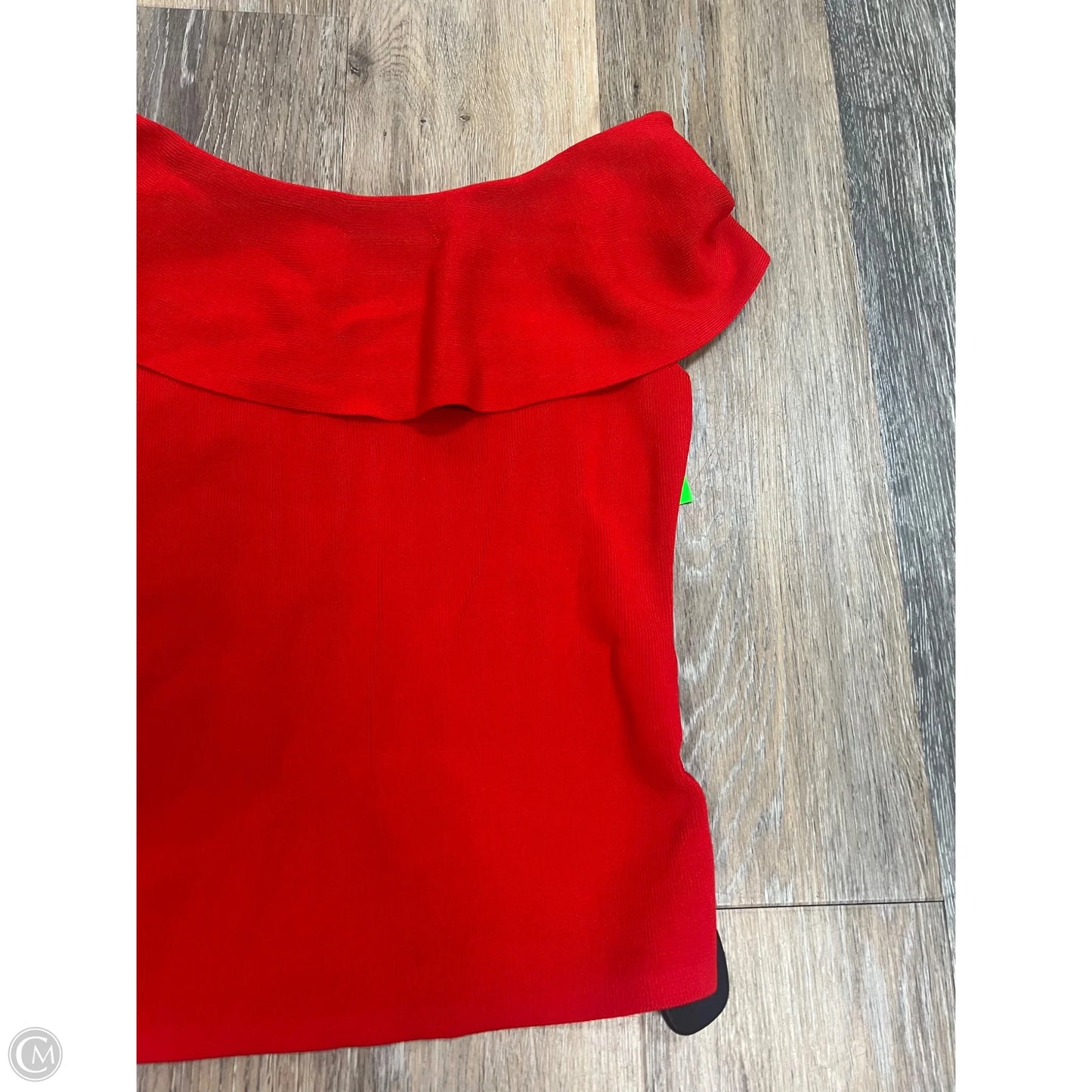 Top Short Sleeve By White House Black Market In Red, Size: S
