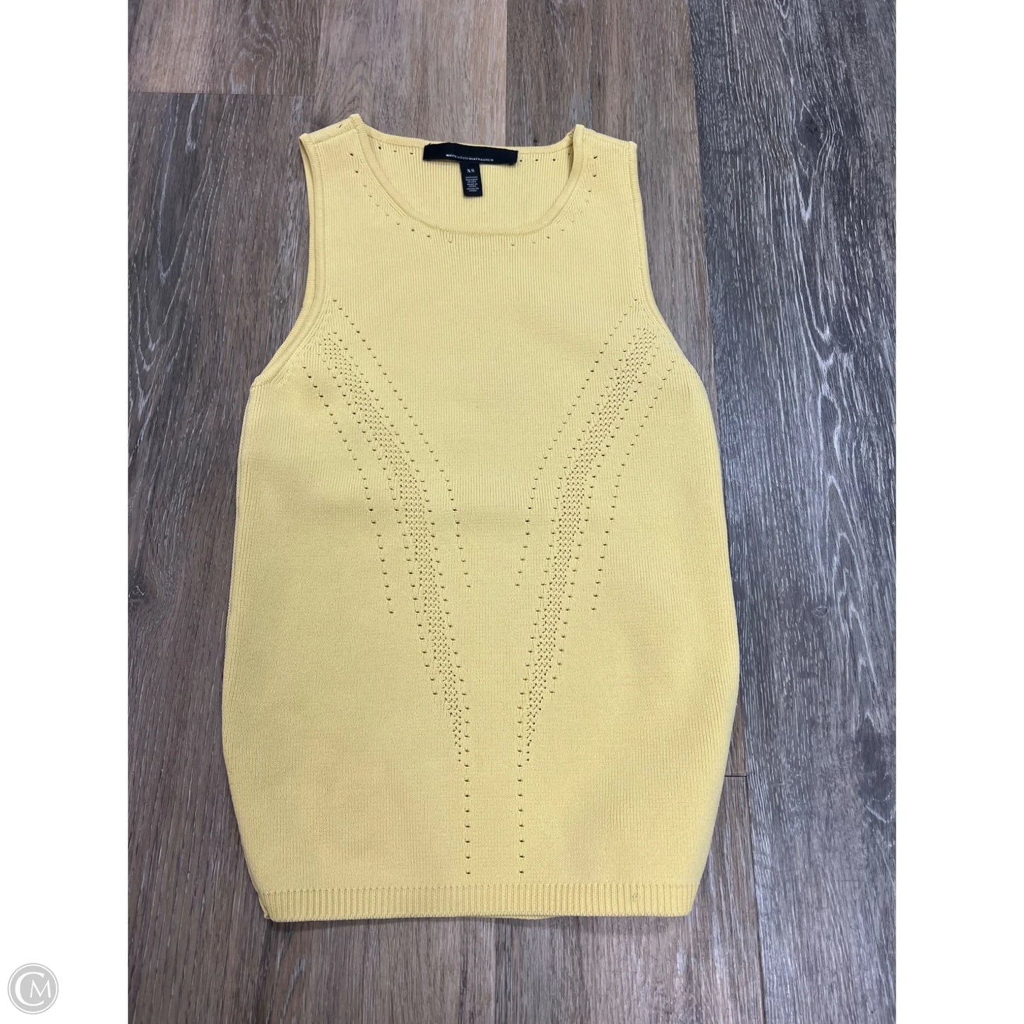 Top Sleeveless By White House Black Market In Yellow, Size: Xs