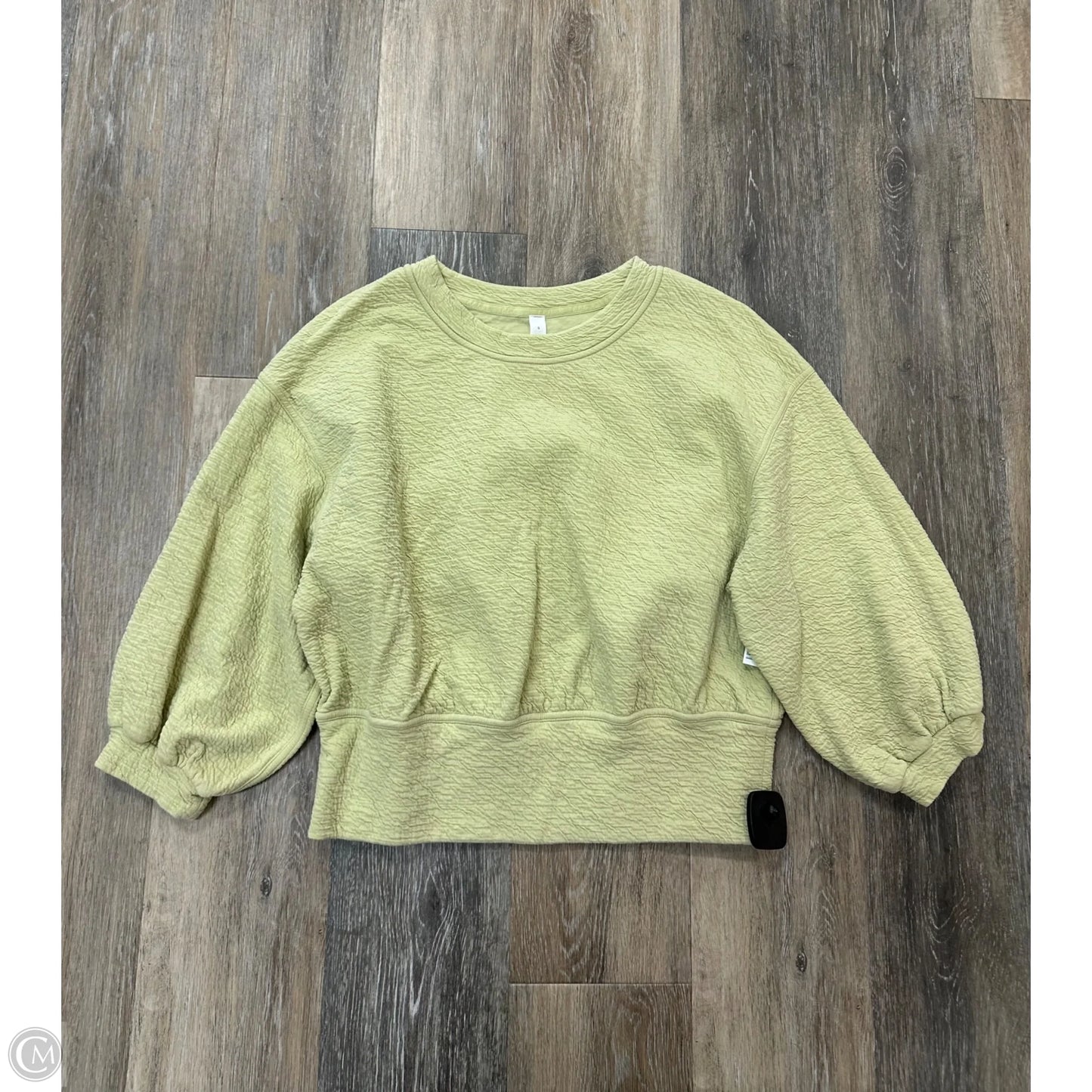 Athletic Sweatshirt Crewneck By Lululemon In Green, Size: 6