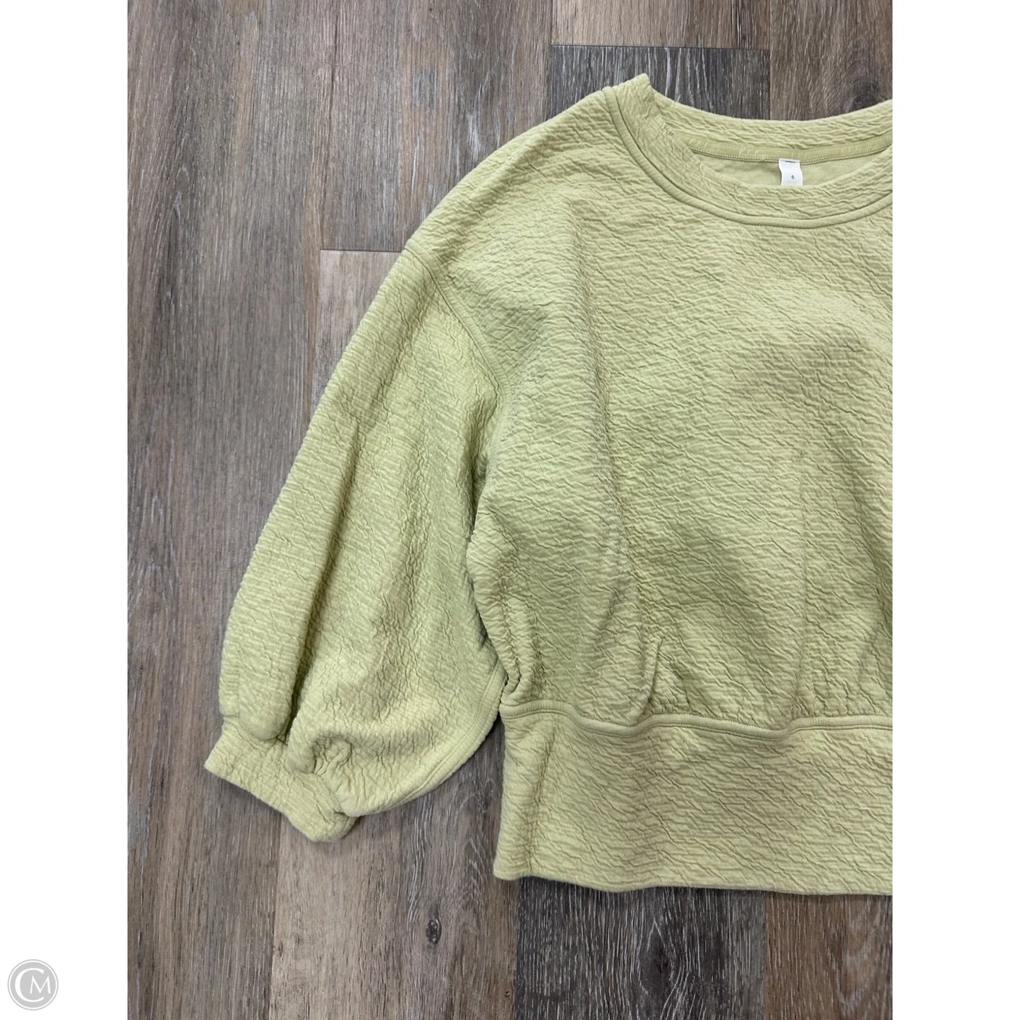 Athletic Sweatshirt Crewneck By Lululemon In Green, Size: 6