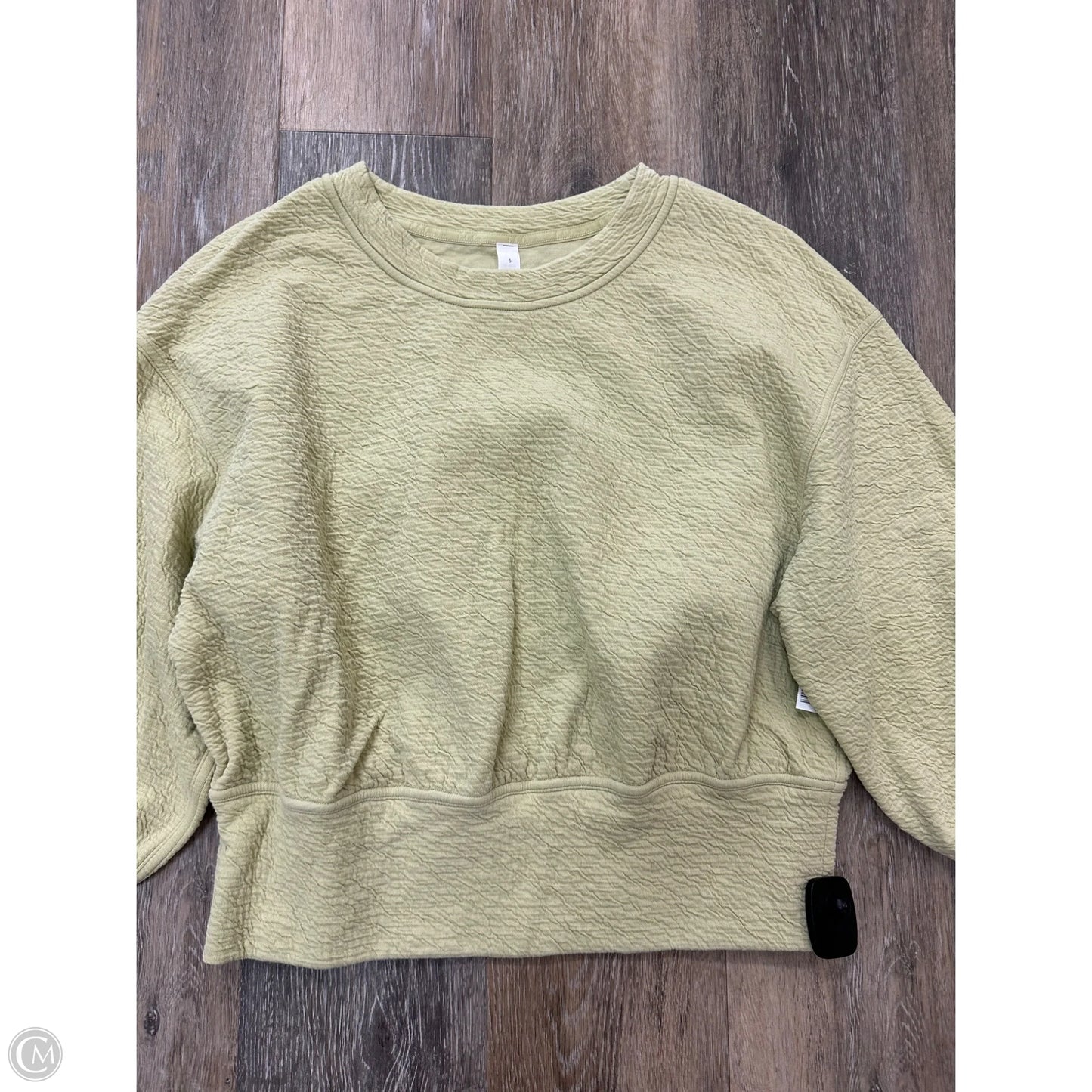 Athletic Sweatshirt Crewneck By Lululemon In Green, Size: 6