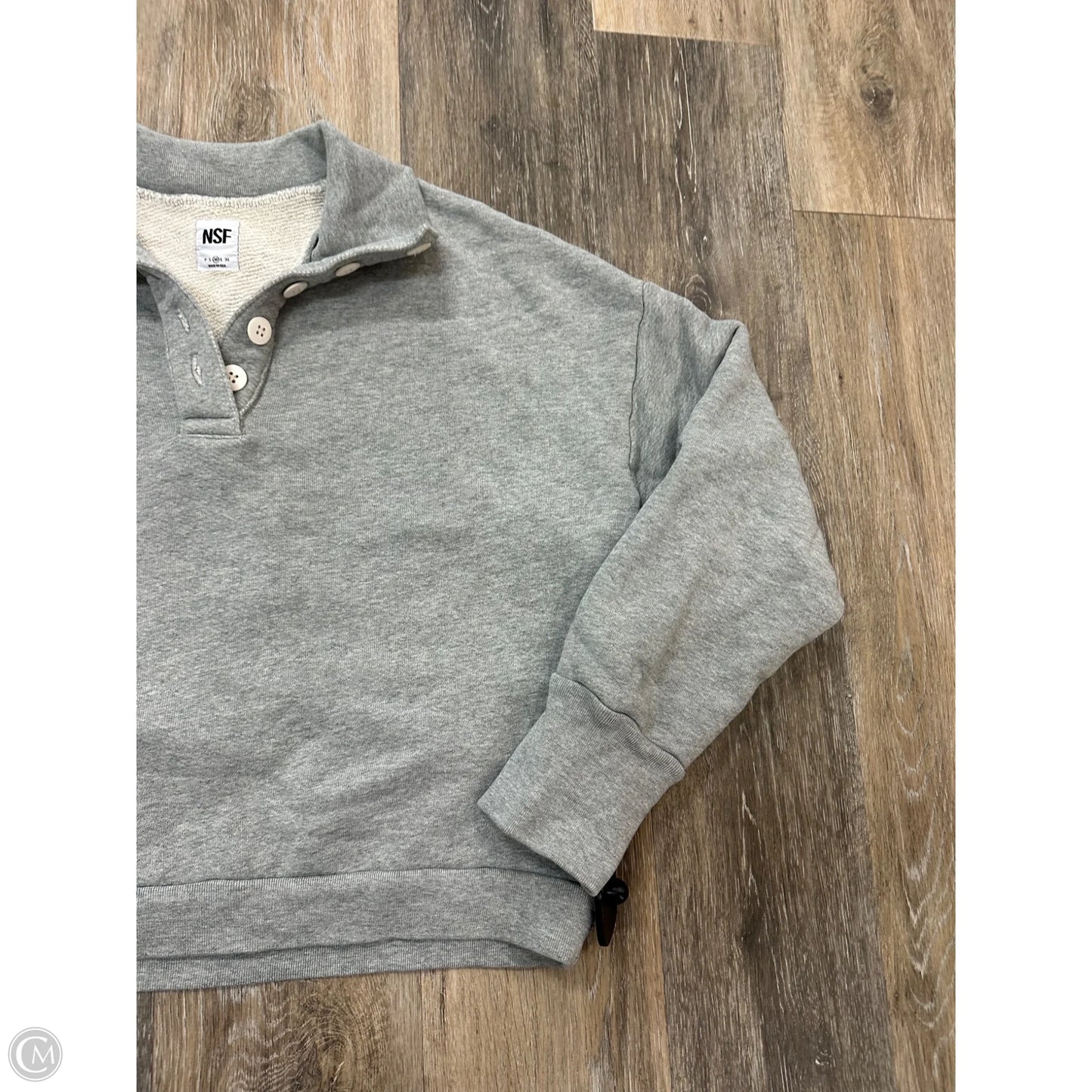 Sweatshirt Collar By NSF In Grey, Size: M