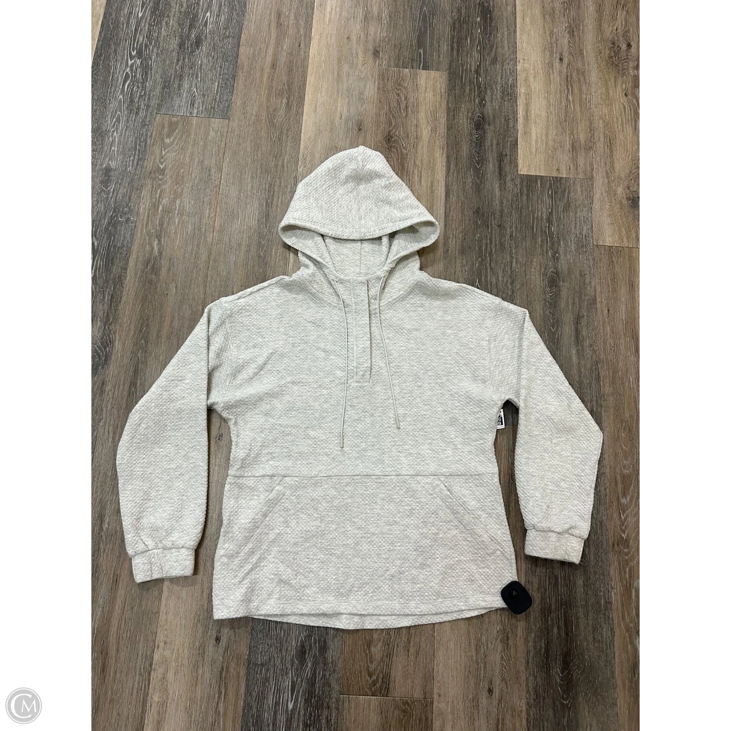 Athletic Sweatshirt Hoodie By 7 Diamonds In Cream, Size: Xs