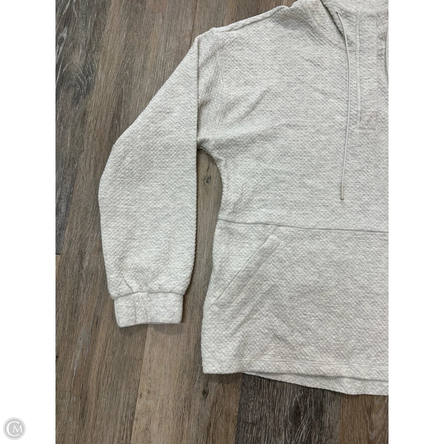Athletic Sweatshirt Hoodie By 7 Diamonds In Cream, Size: Xs