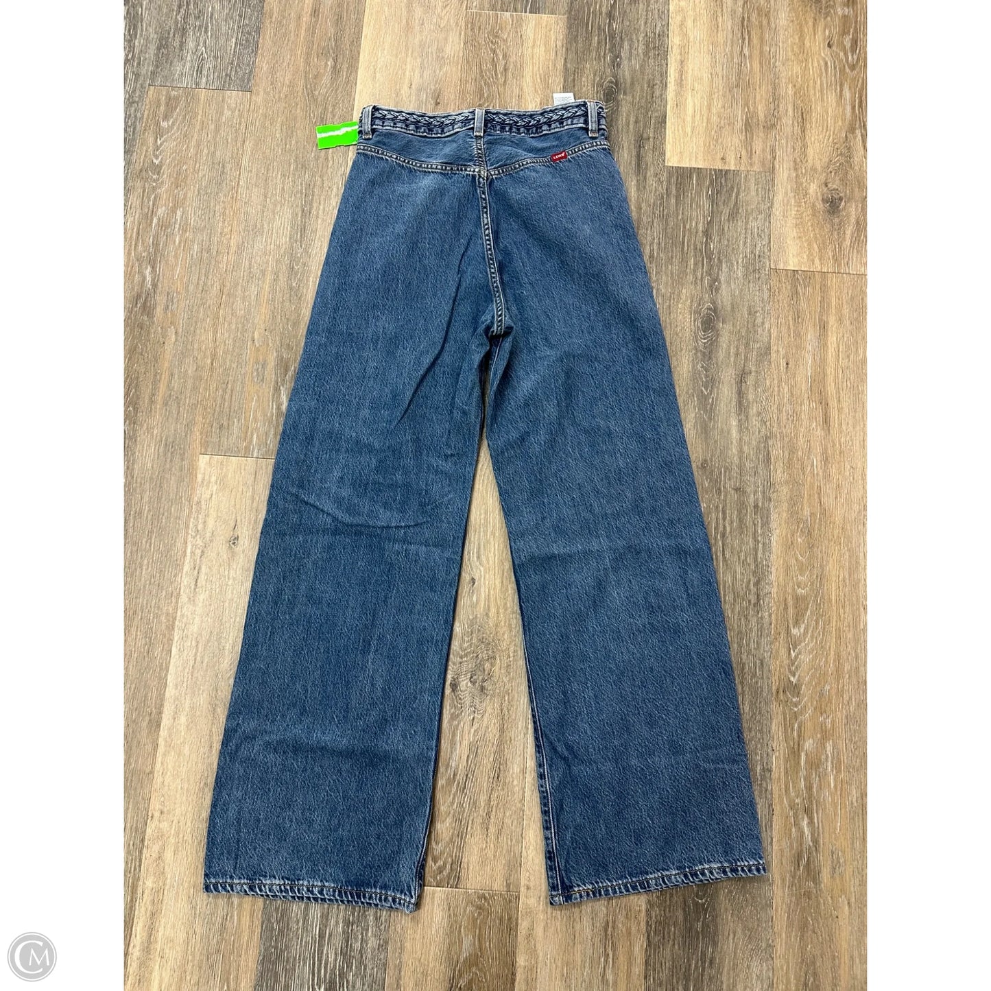 Jeans Wide Leg By Levis In Blue Denim, Size: 4