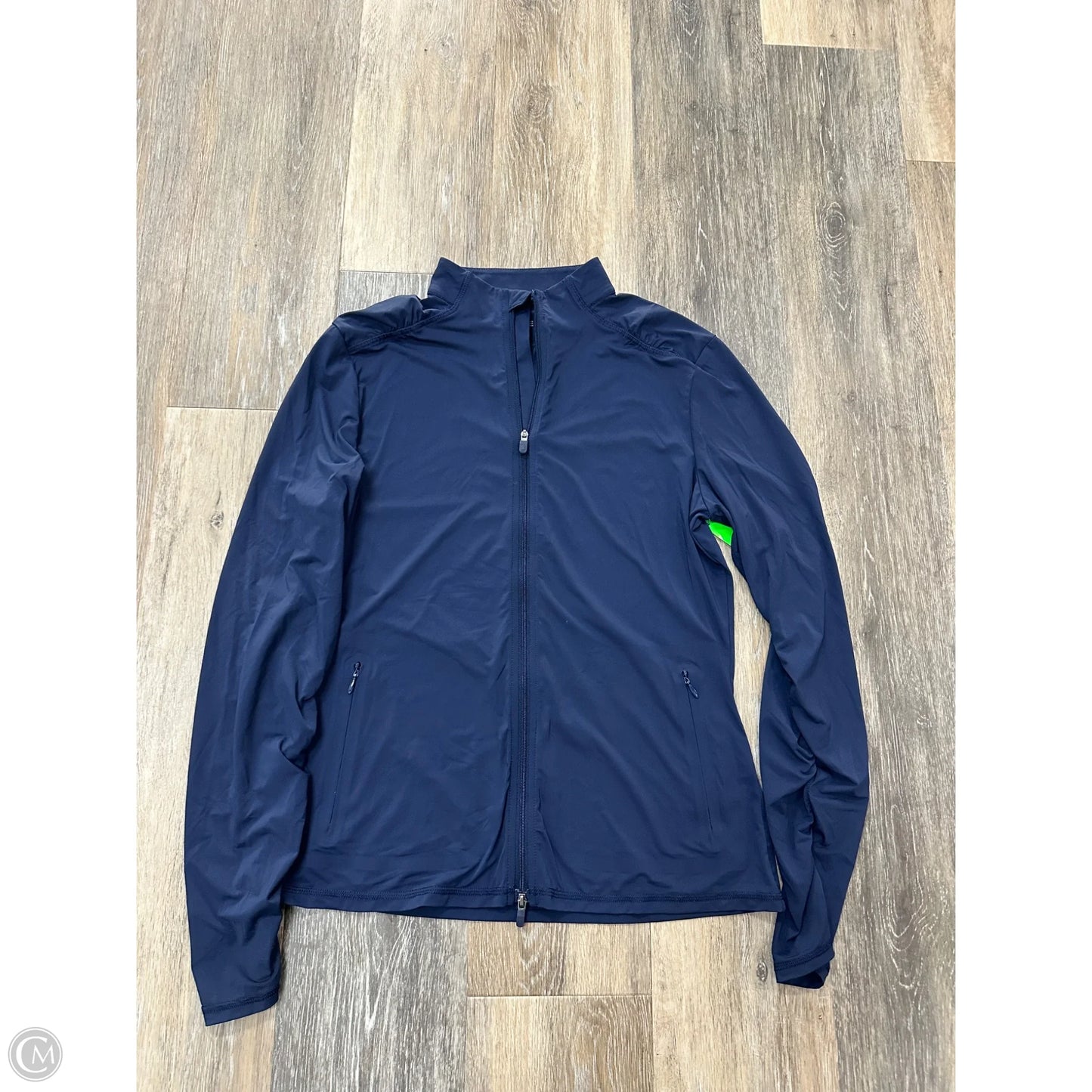 Athletic Jacket By G Force In Blue, Size: S