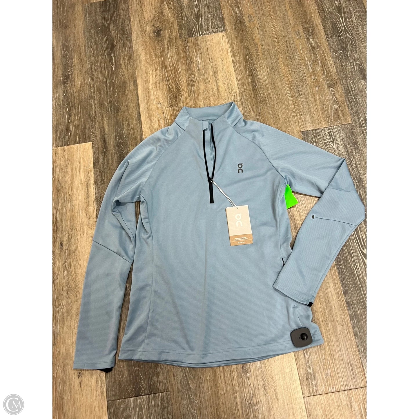 Athletic Top Long Sleeve Collar By On Cloud In Blue, Size: M