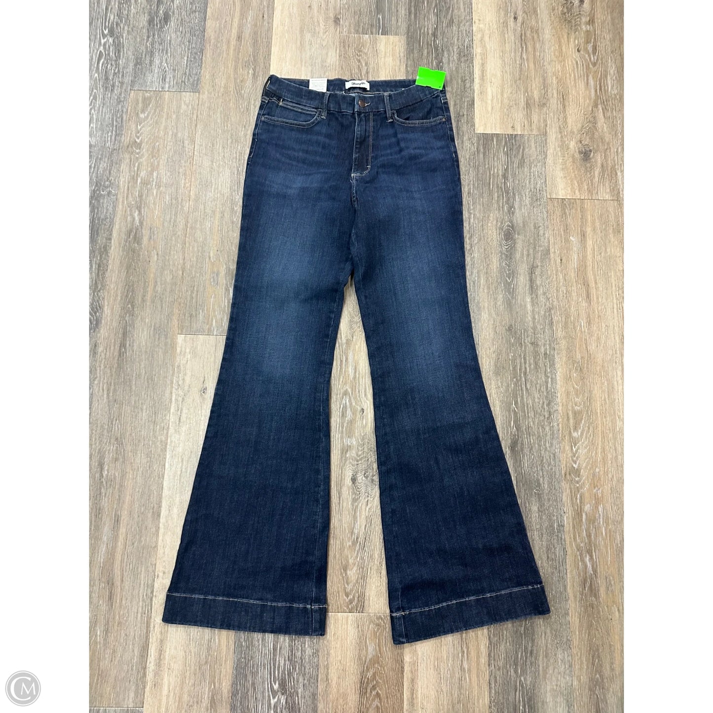 Jeans Boot Cut By Wrangler In Blue Denim, Size: 12