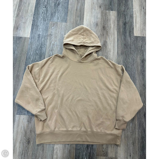 Sweatshirt Hoodie By American Eagle In Tan, Size: Xl