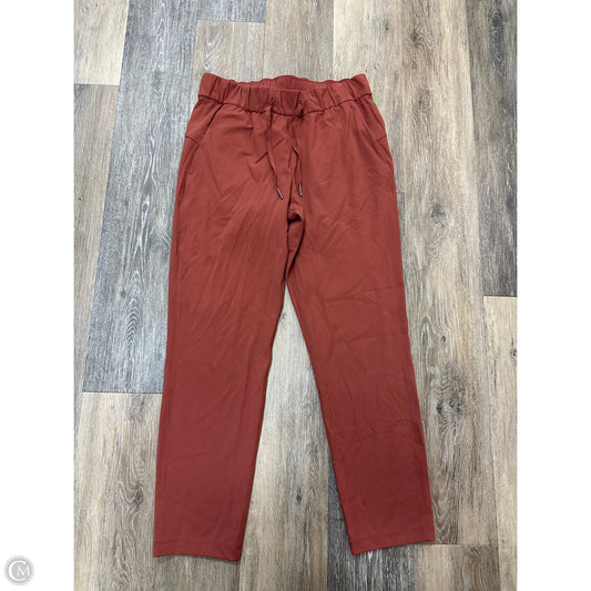 Athletic Pants By Lululemon In Orange, Size: 6