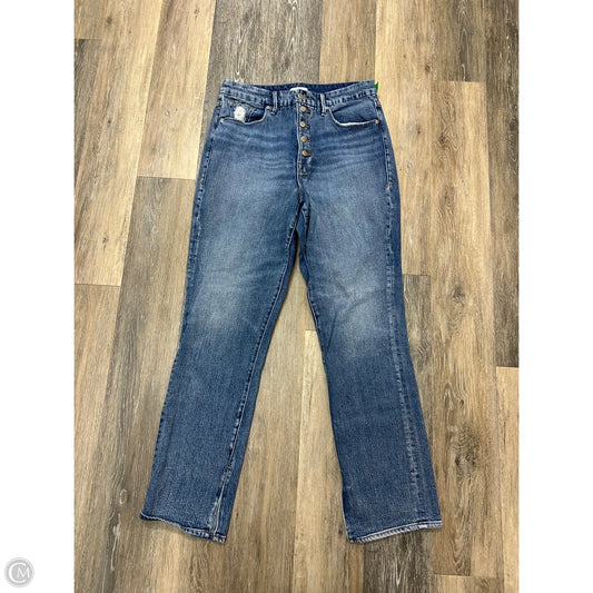 Jeans Straight By Good American In Blue Denim, Size: 14