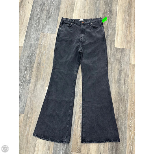 Jeans Wide Leg By Wrangler In Black Denim, Size: 14