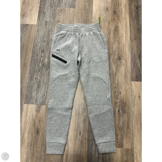 Athletic Pants By Under Armour In Grey, Size: Xs