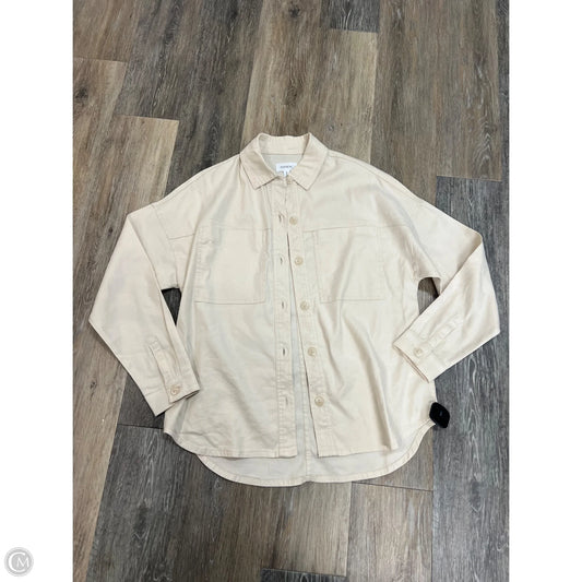 Jacket Shirt By Evereve In White, Size: S