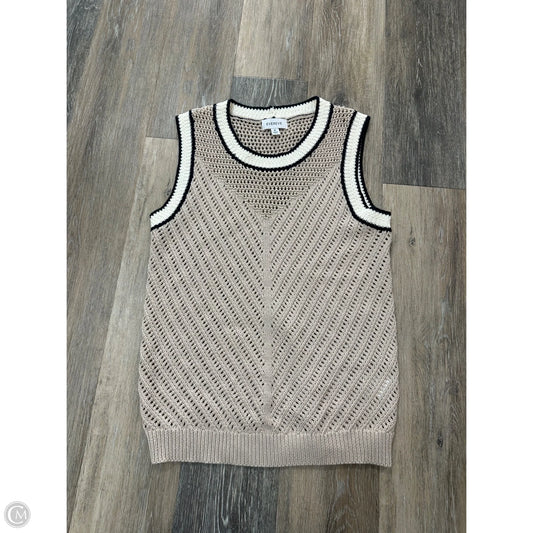 Top Sleeveless By Evereve In Tan, Size: M