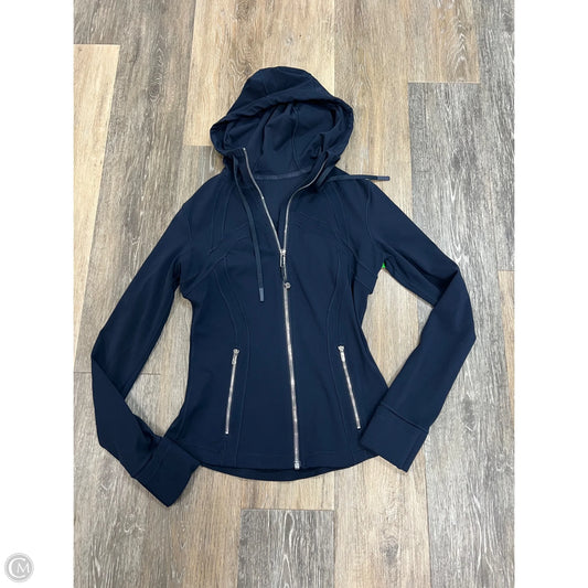 Athletic Jacket By Lululemon In Navy, Size: 6