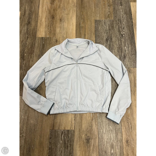 Athletic Jacket By Lululemon In Grey, Size: 6