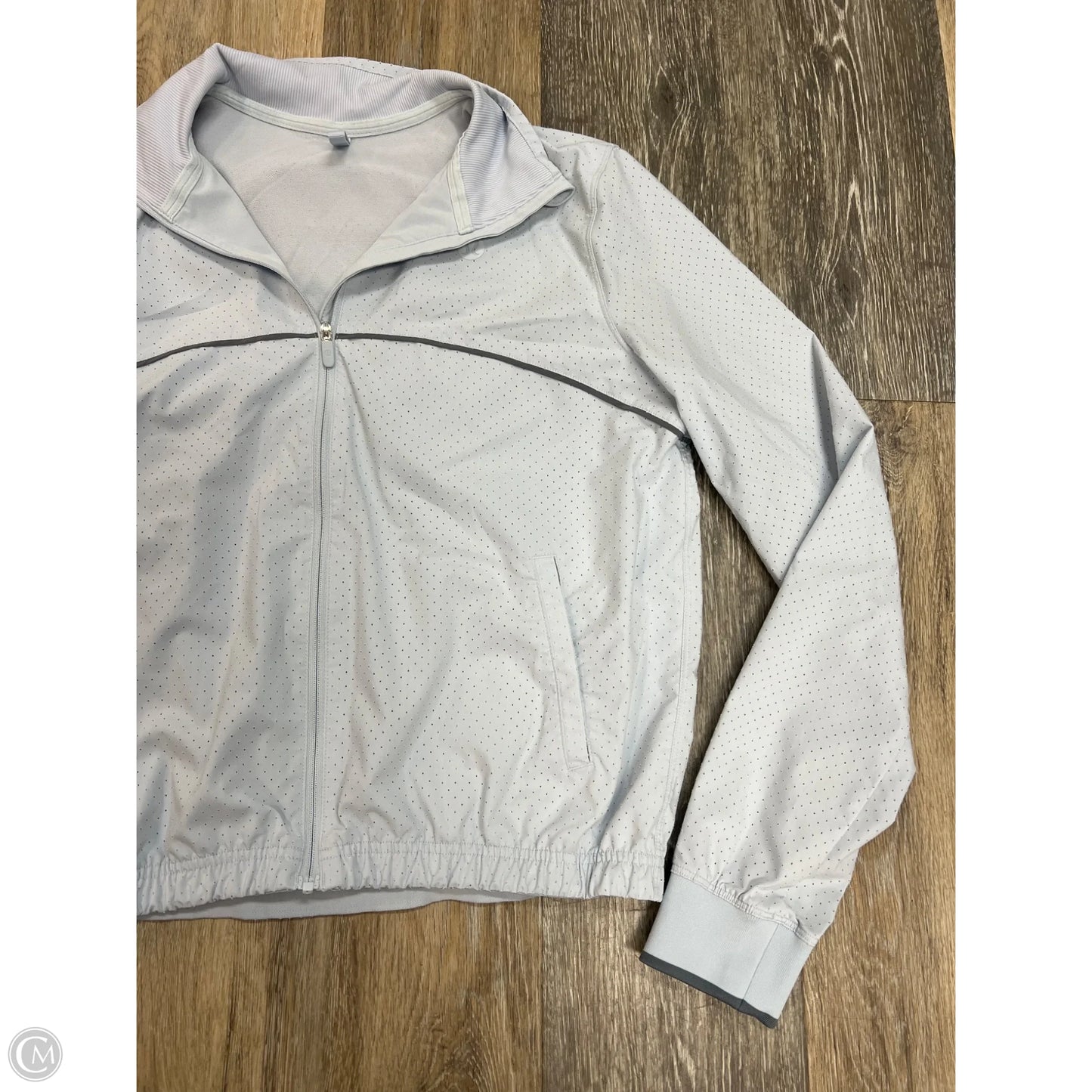 Athletic Jacket By Lululemon In Grey, Size: 6