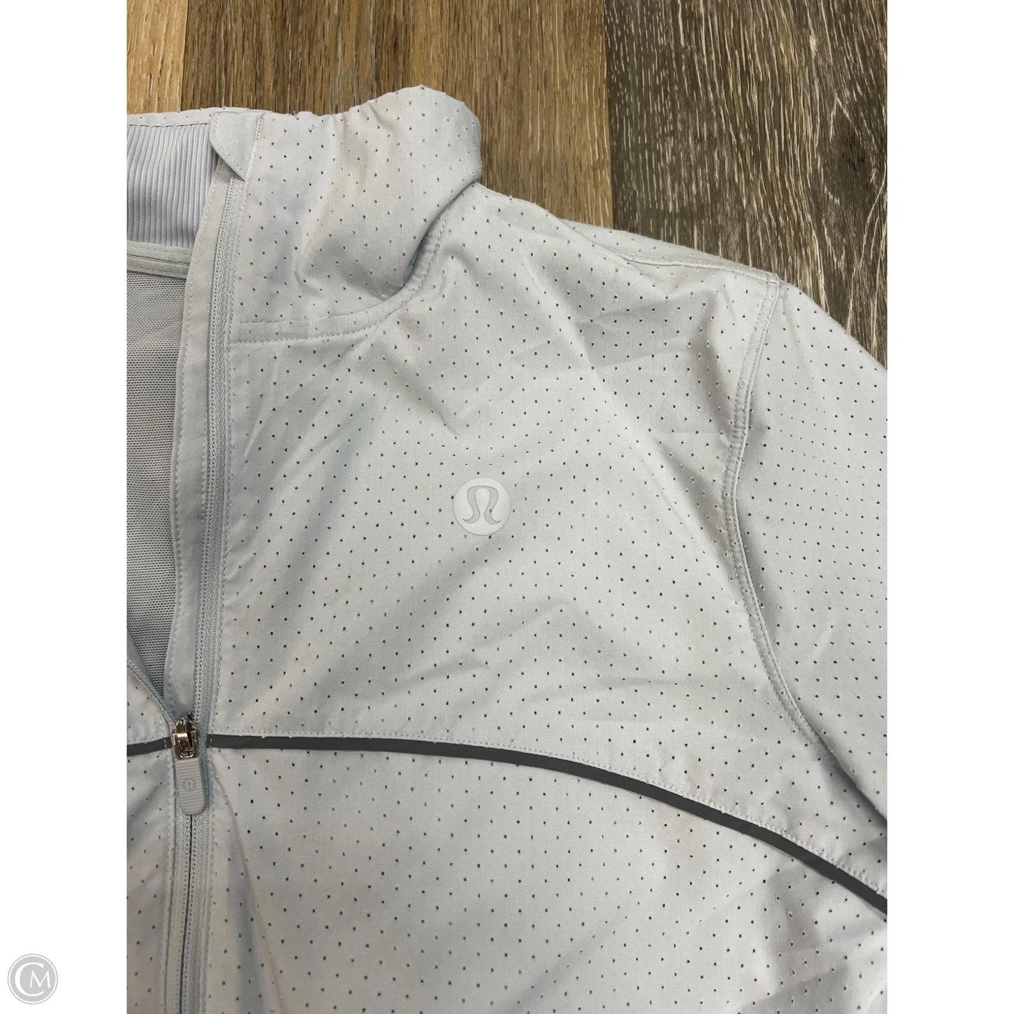 Athletic Jacket By Lululemon In Grey, Size: 6