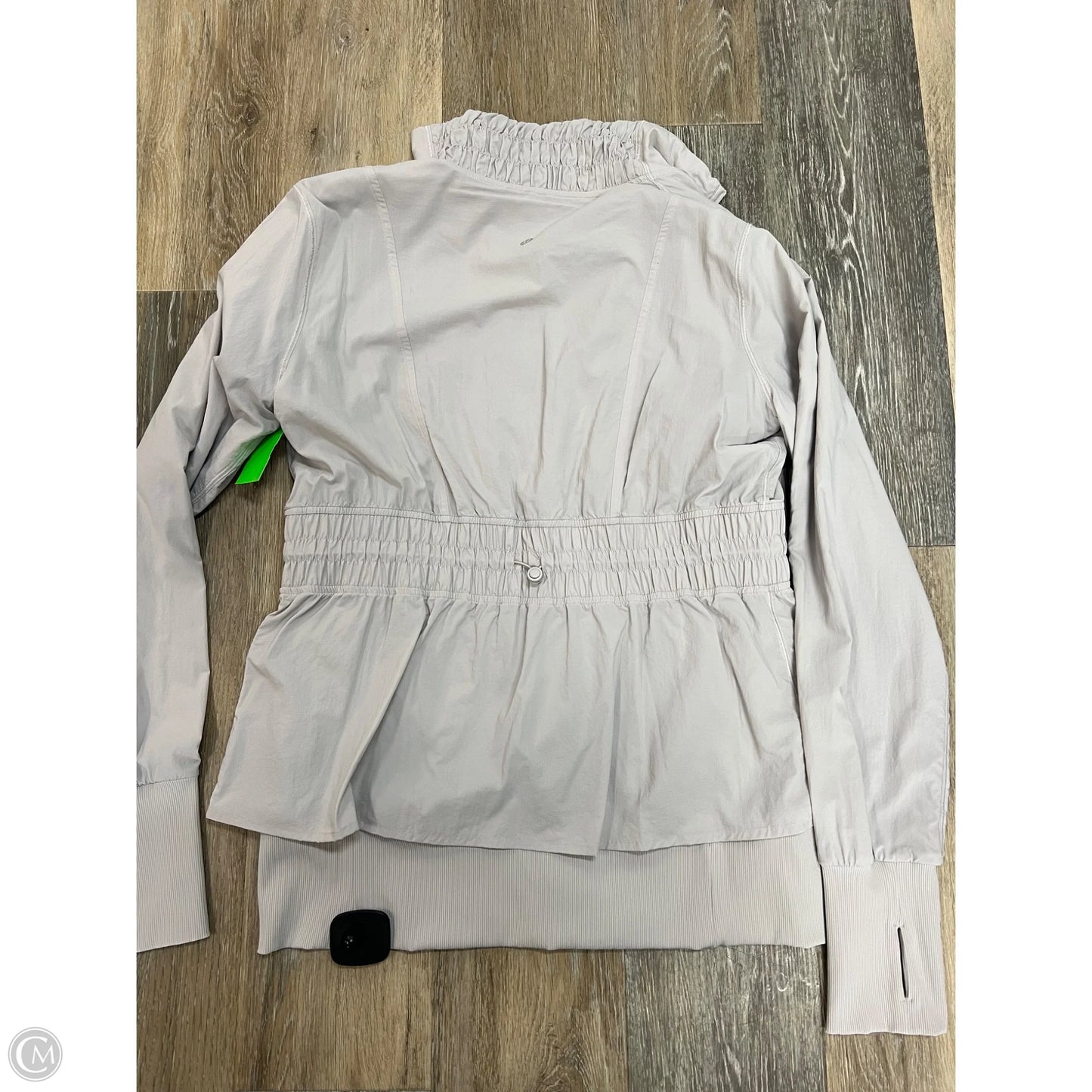 Athletic Jacket By Lululemon In Grey, Size: 10