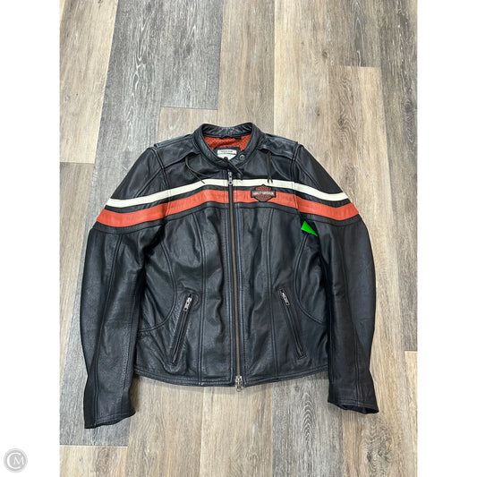Jacket Leather By Harley Davidson In Black, Size: M