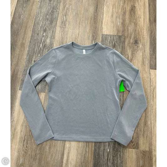 Athletic Top Long Sleeve Crewneck By 7diamonds In Grey, Size: L