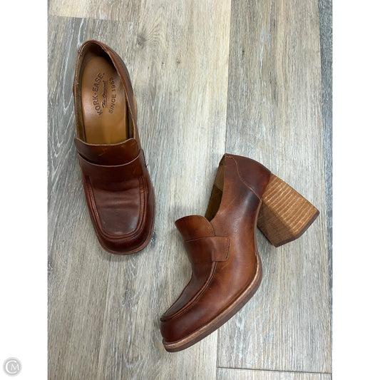 Shoes Heels Block By Kork Ease In Brown, Size: 7.5