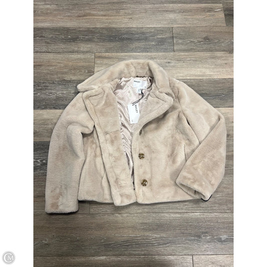 Jacket Faux Fur & Sherpa By Bailey 44 In Tan, Size: M