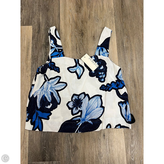 Top Sleeveless By Stateside In Blue & White, Size: S