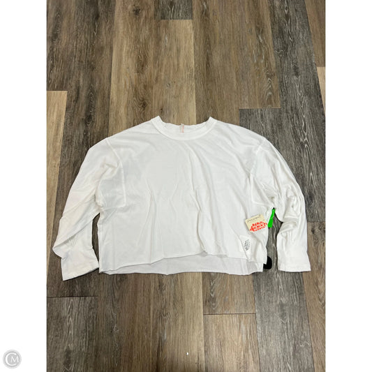Athletic Top Long Sleeve Crewneck By Free People In White, Size: Xs